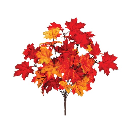 Red &#x26; Orange Maple Leaf Bush